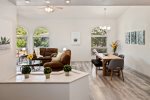 The open plan living area is perfect to gather with friends and family